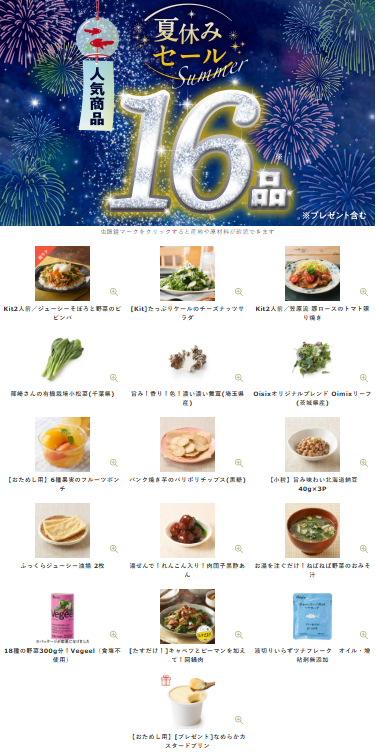 75%OFF!?2026年Oisixの夏休みセールお試しセット贅沢な16品で神すぎ!